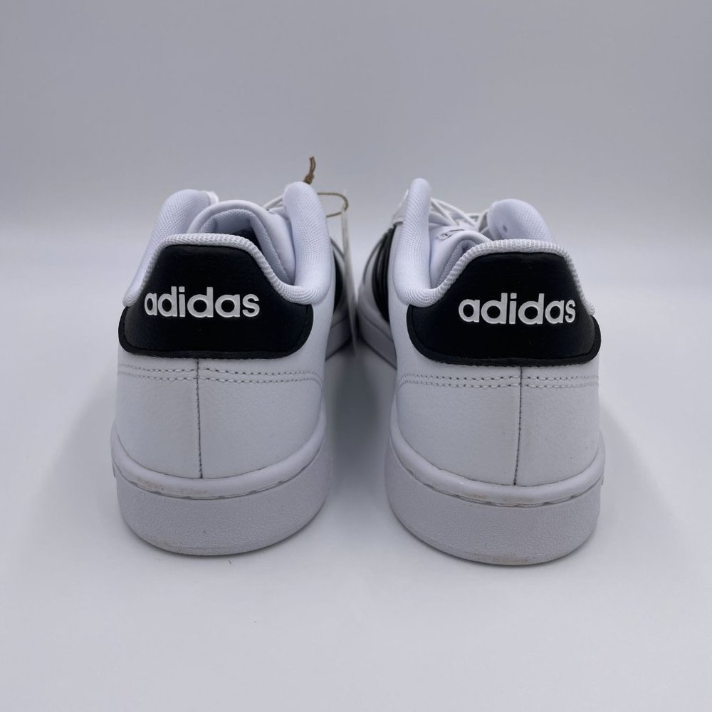 Adidas Grand Court White / Black Mens Shoes - Picture 4 of 8